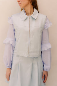 Maily gilet blue - Bij Keesje - Bij Keesje - Gilet