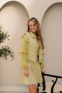 Maily gilet green - Bij Keesje - Bij Keesje - Gilet