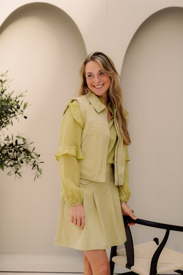 Maily gilet green - Bij Keesje - Bij Keesje - Gilet