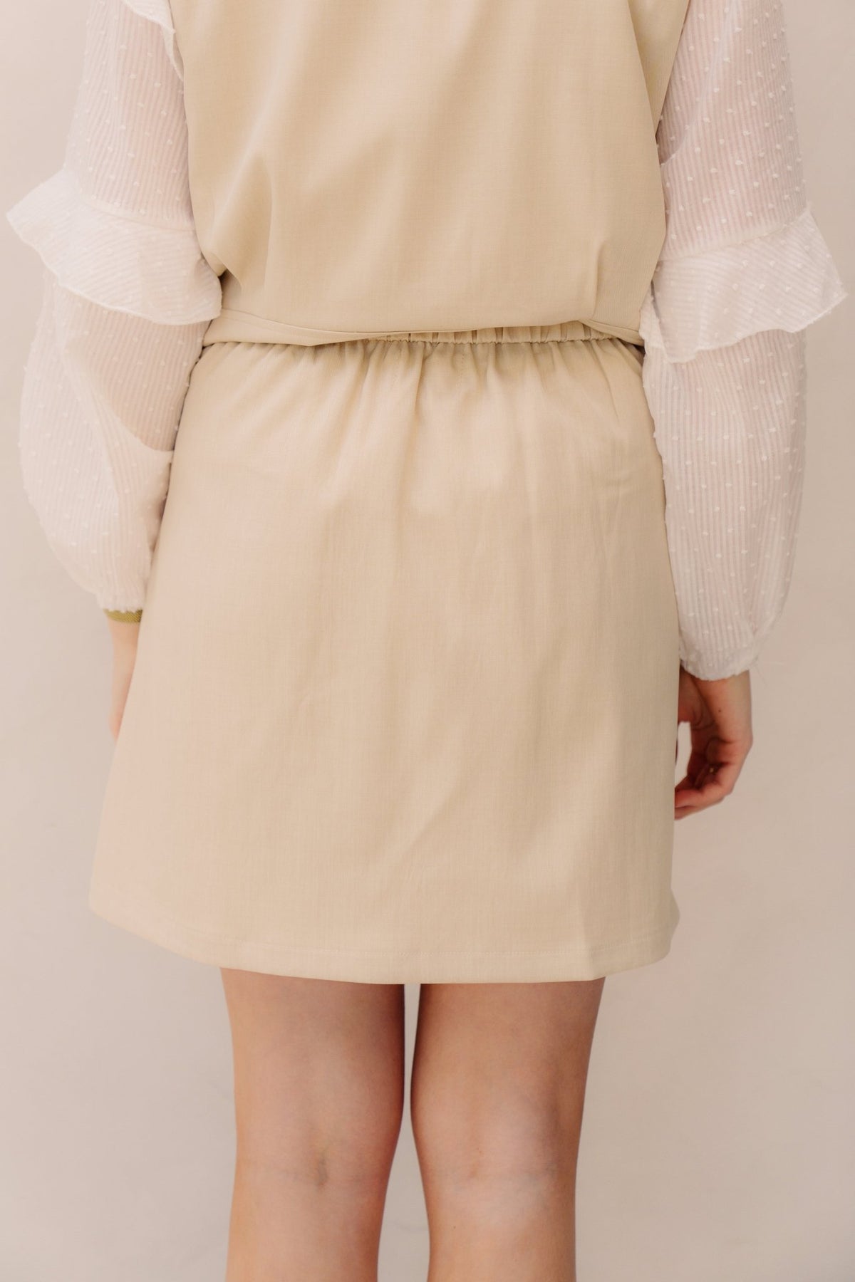 Maily skirt beige - Bij Keesje - Bij Keesje - Rok