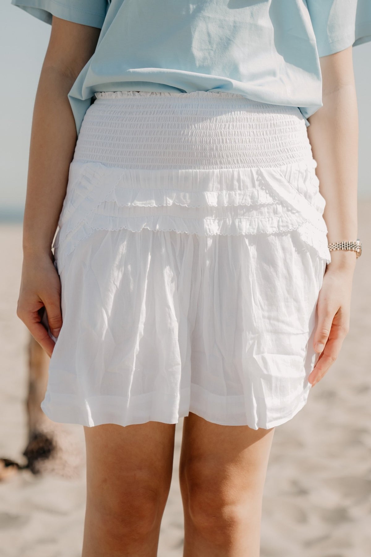 Maliah S viole skirt white - Bij Keesje - Neo Noir - Rok