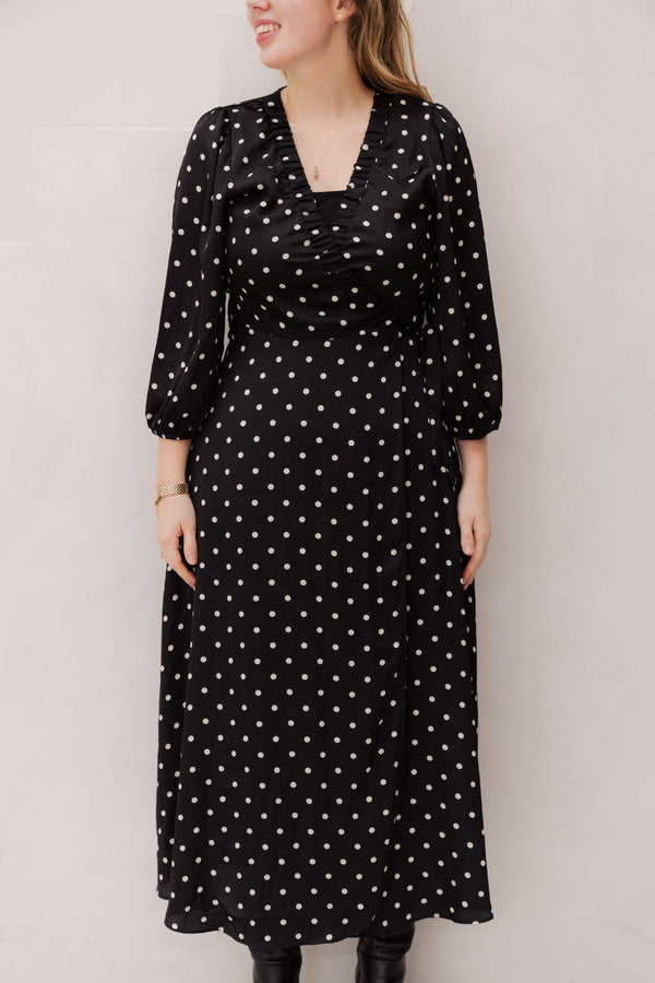 Malinga dot dress black - Bij Keesje - Neo Noir