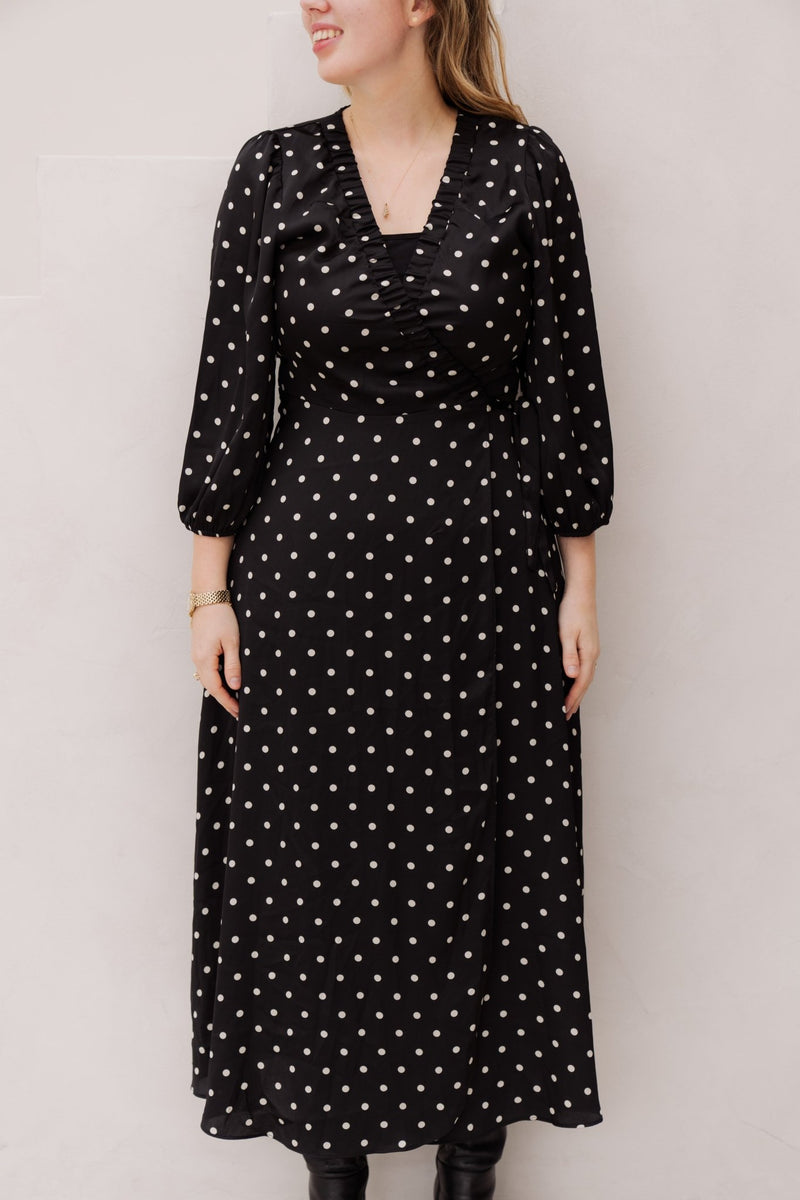 Malinga dot dress black - Bij Keesje - Neo Noir