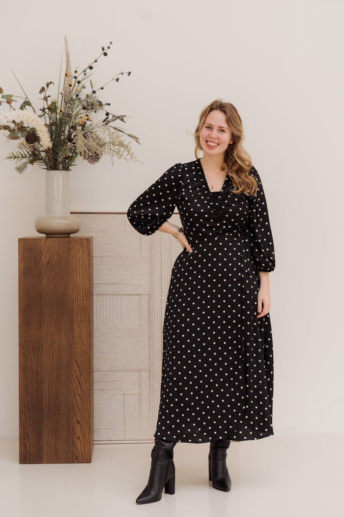 Malinga dot dress black - Bij Keesje - Neo Noir