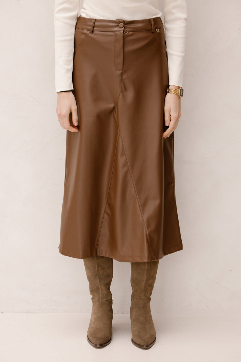 Malmedy skirts choco - Bij Keesje - Amelie & Amelie