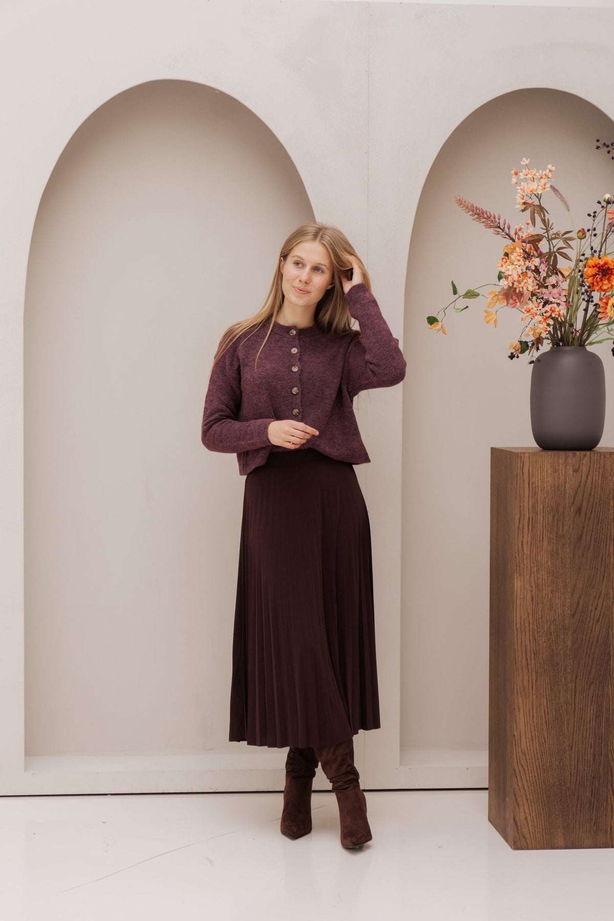 Malou skirt mocca - Bij Keesje - Sisters Point