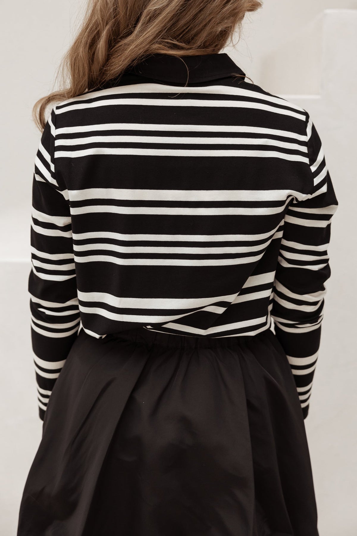 MalucaCC stripe polo blouse black - Bij Keesje - Co'couture