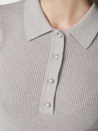 Manama knit blouse warm grey - Bij Keesje - Neo Noir - shirt