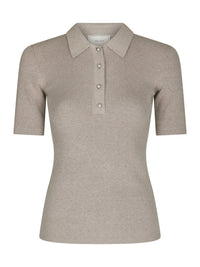 Manama knit blouse warm grey - Bij Keesje - Neo Noir - shirt