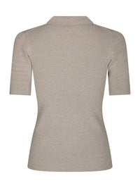 Manama knit blouse warm grey - Bij Keesje - Neo Noir - shirt