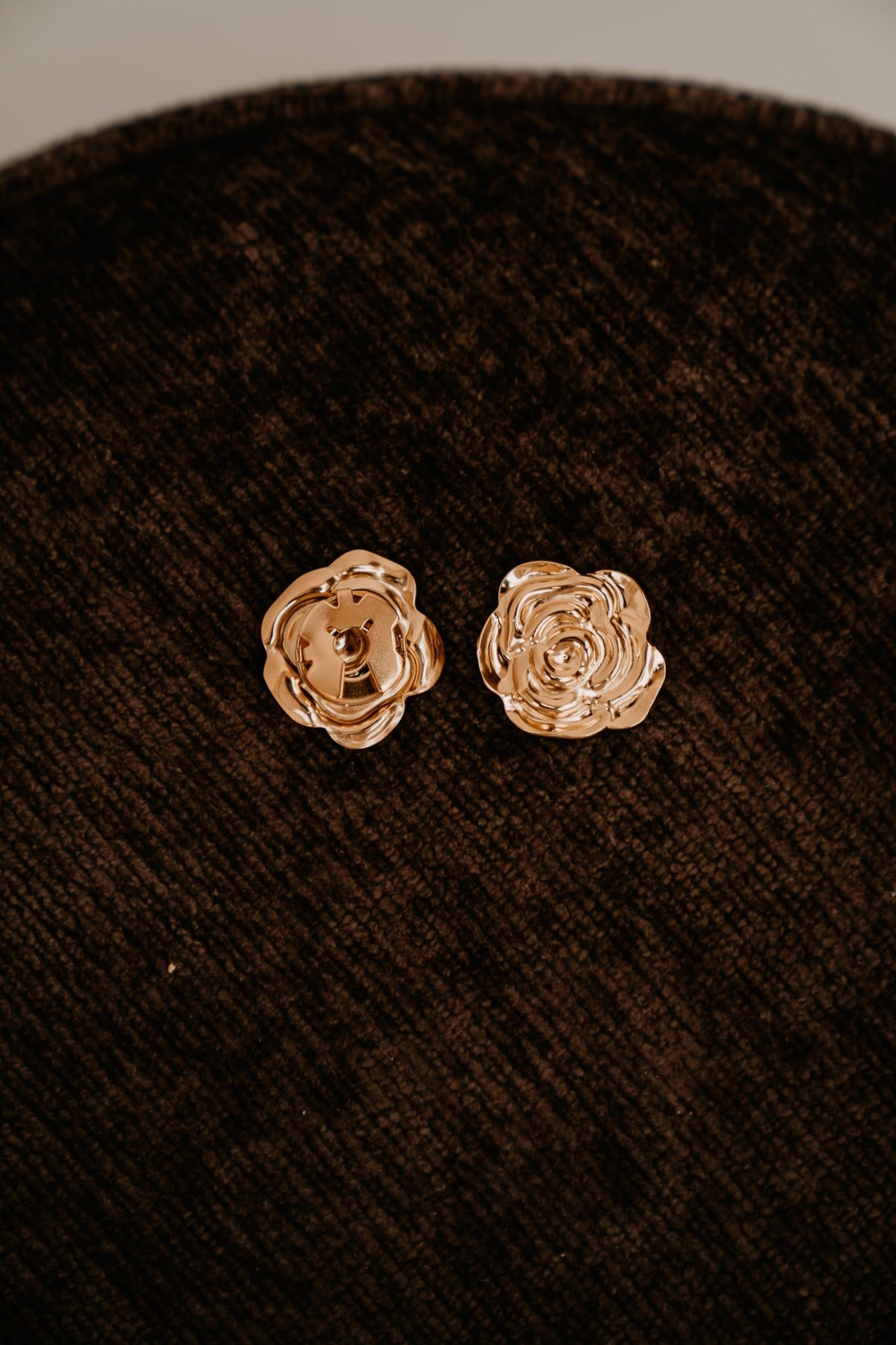 Manchetknopen bloem goud - Bij Keesje - Bij Keesje - accessoires