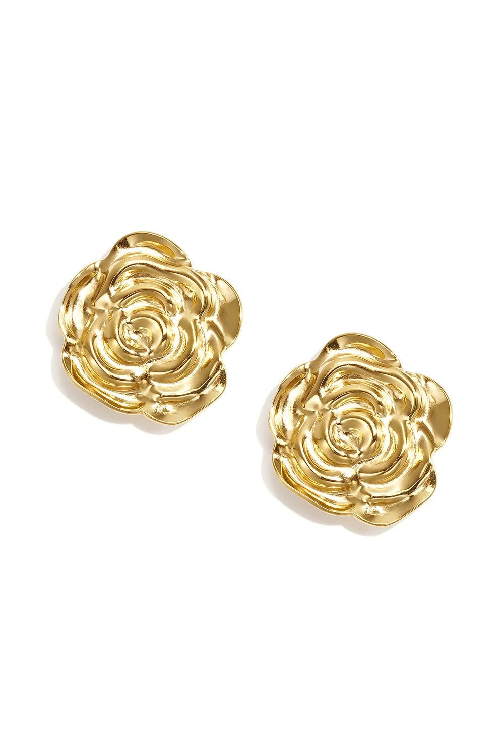 Manchetknopen bloem goud - Bij Keesje - Bij Keesje - accessoires
