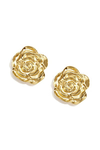 Manchetknopen bloem goud - Bij Keesje - Bij Keesje - accessoires