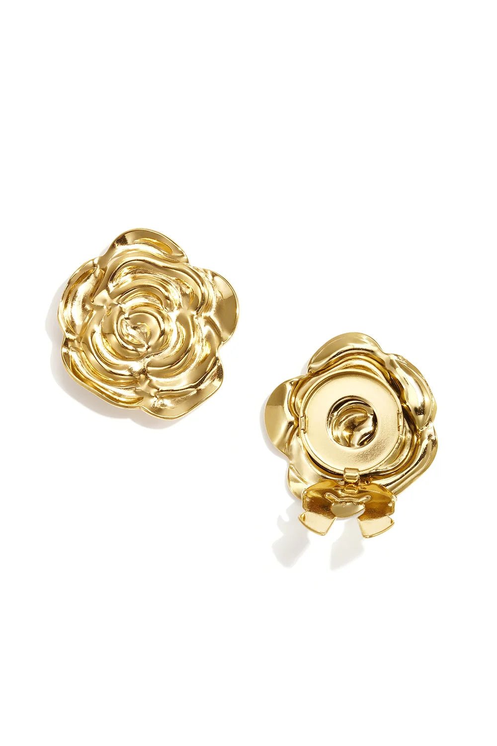 Manchetknopen bloem goud - Bij Keesje - Bij Keesje - accessoires