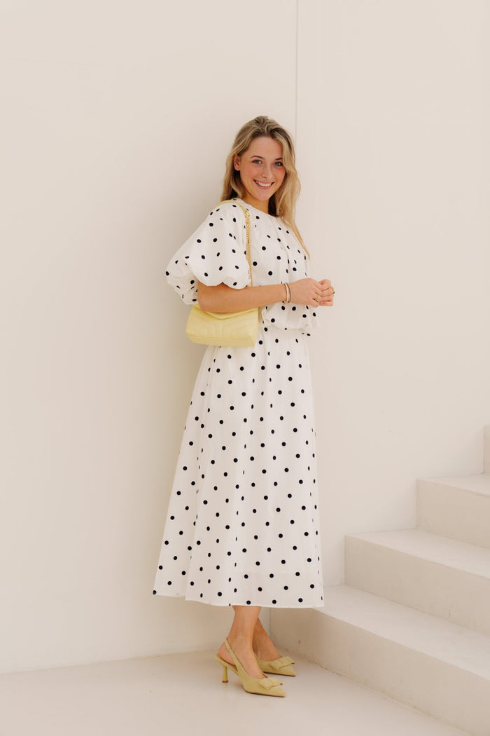 Mandy Polkadot Skirt White/Black - Bij Keesje - Bij Keesje - Rok