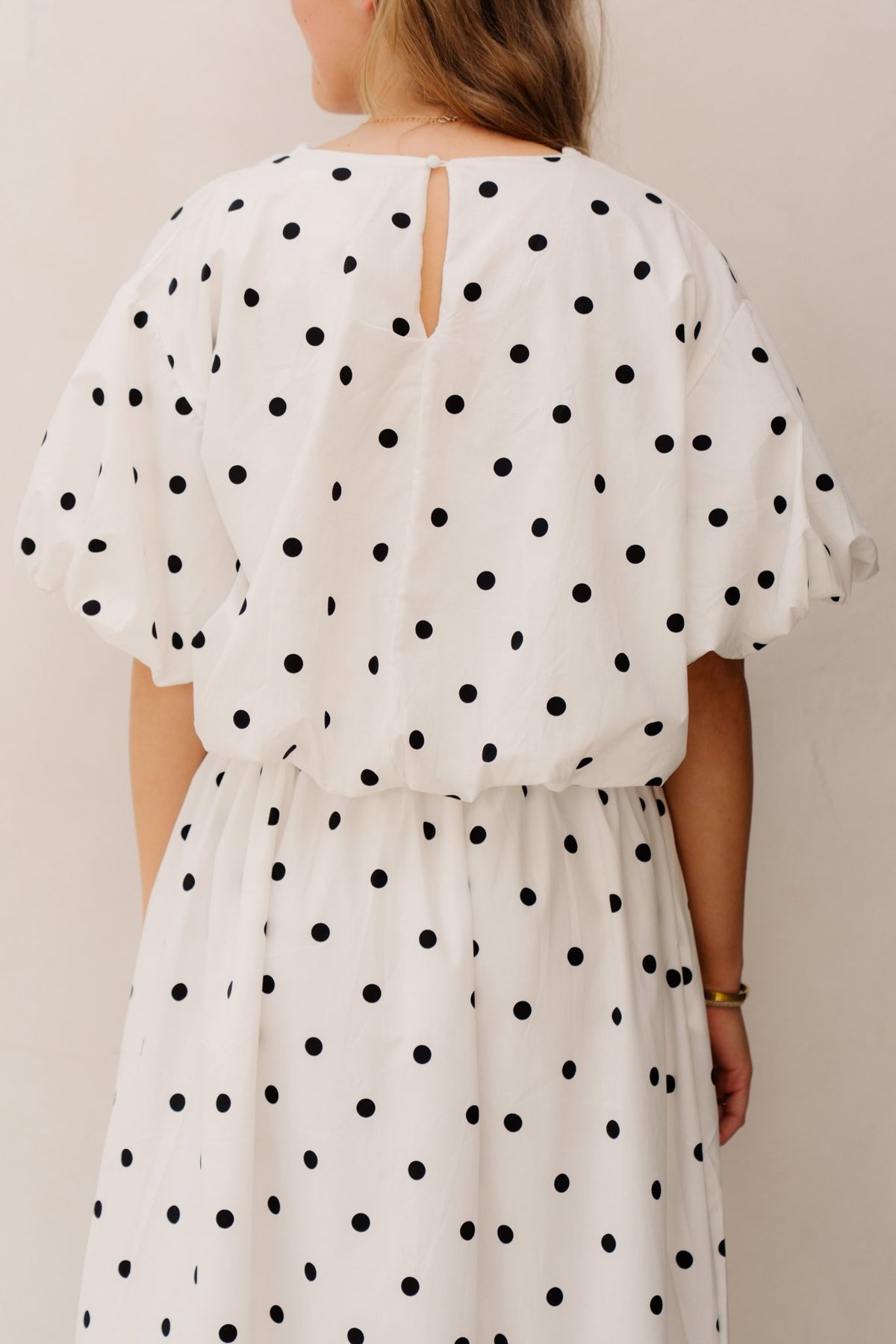 Mandy Polkadot Top White/Black - Bij Keesje - Bij Keesje - Blouse