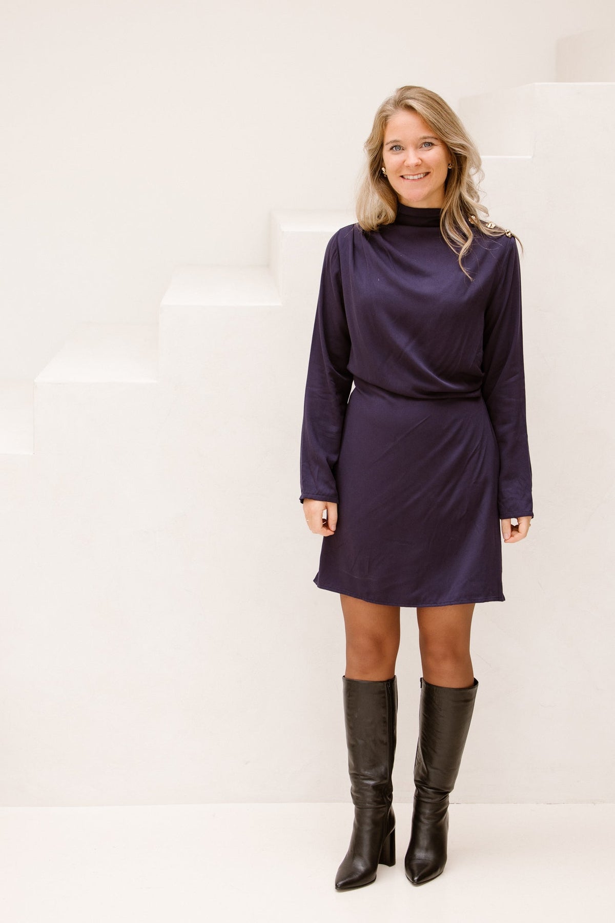 Maninon dress marine - Bij Keesje - Ange