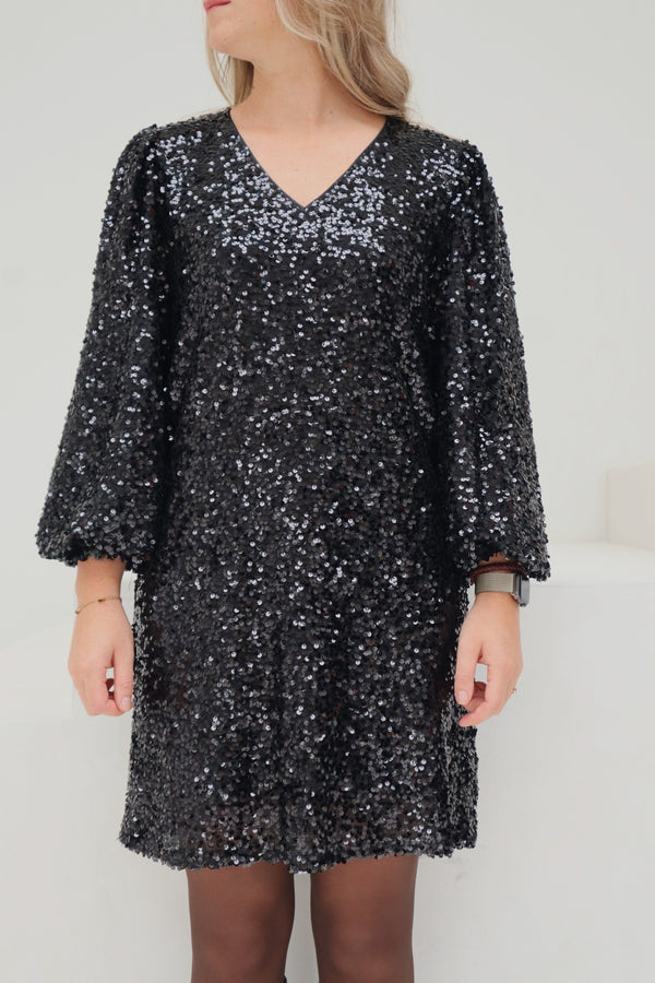 Manni sequins dress black - Bij Keesje - Neo Noir