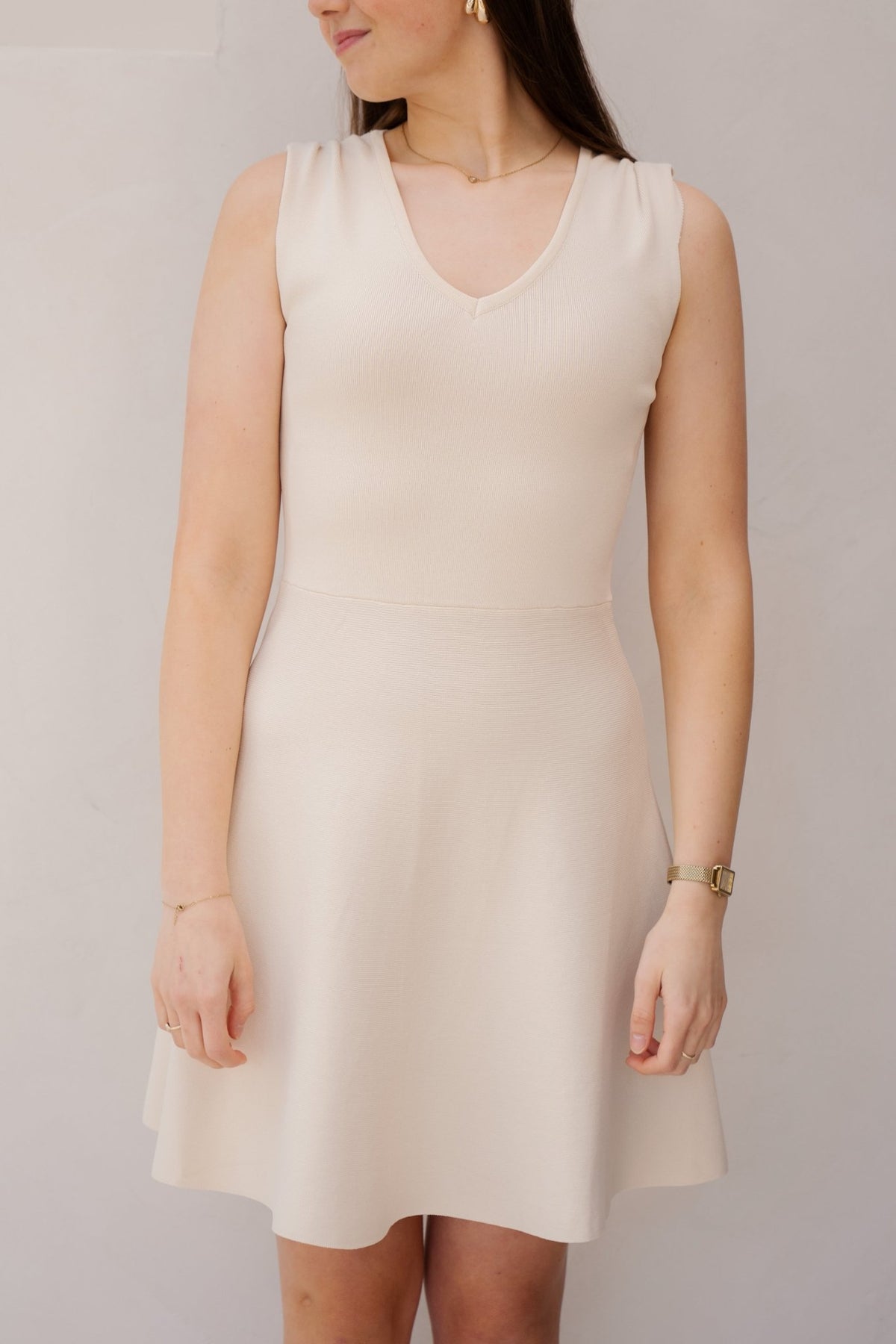 Manoa jurk beige - Bij Keesje - Bij - Keesje - Jurk