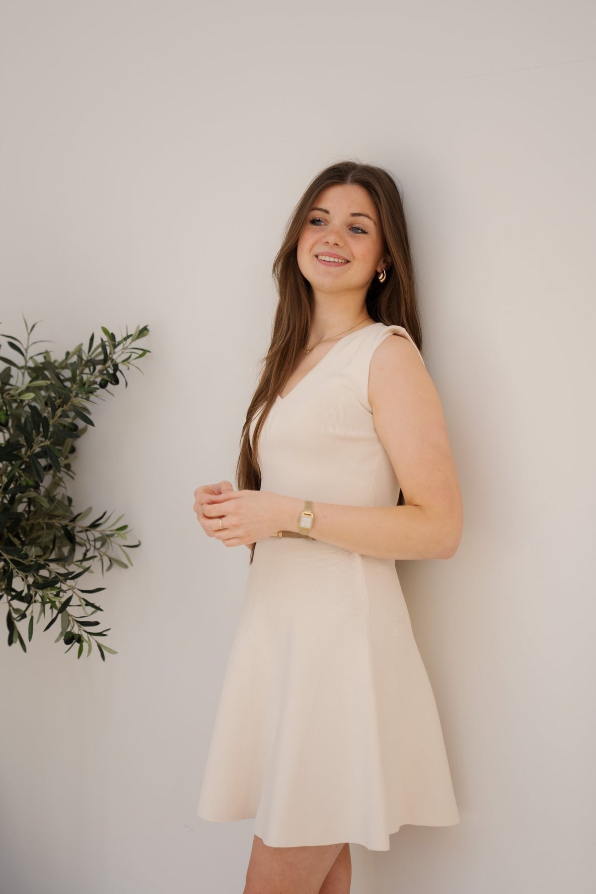 Manoa jurk beige - Bij Keesje - Bij - Keesje - Jurk