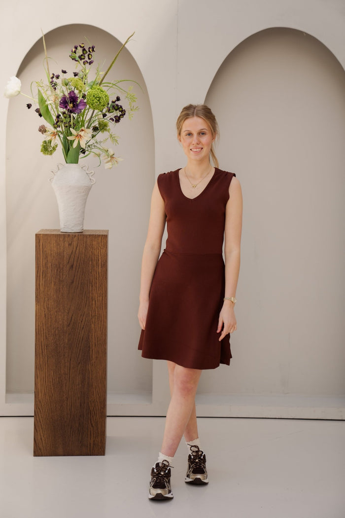 Manoa jurk bruin - Bij Keesje - Bij - Keesje - Jurk