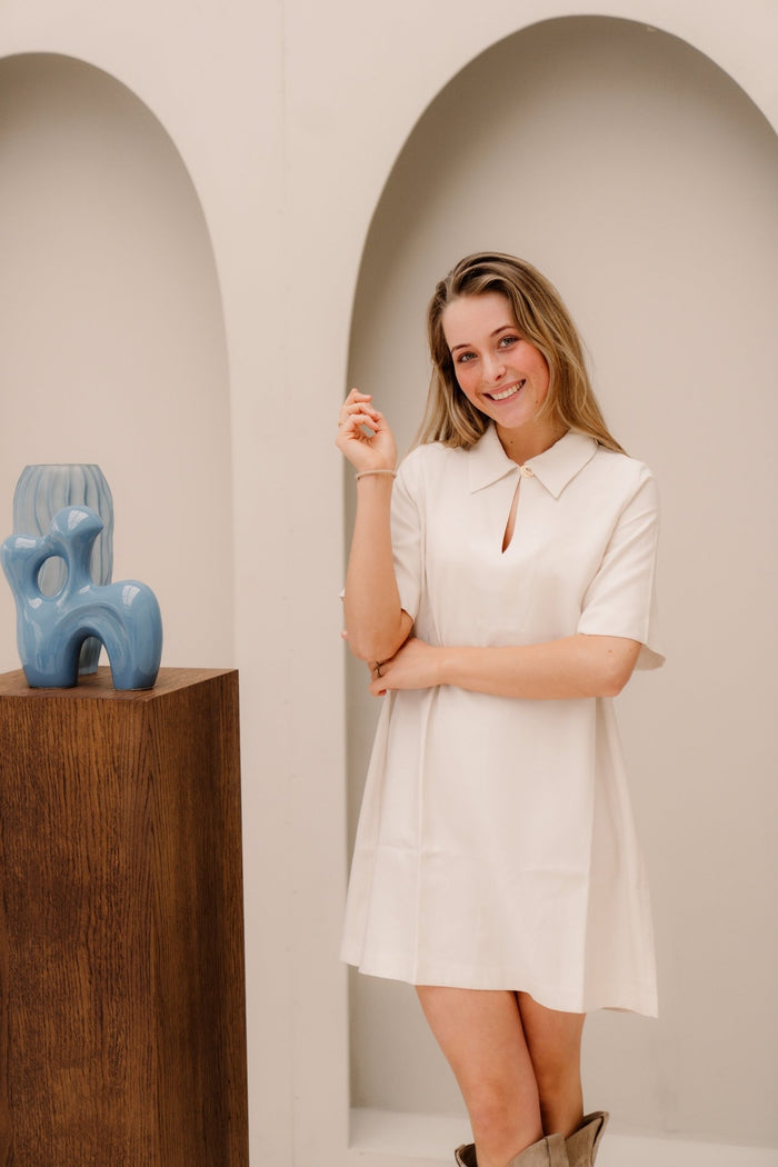Mapaula Dress Ecru - Bij Keesje - Ange - jurk