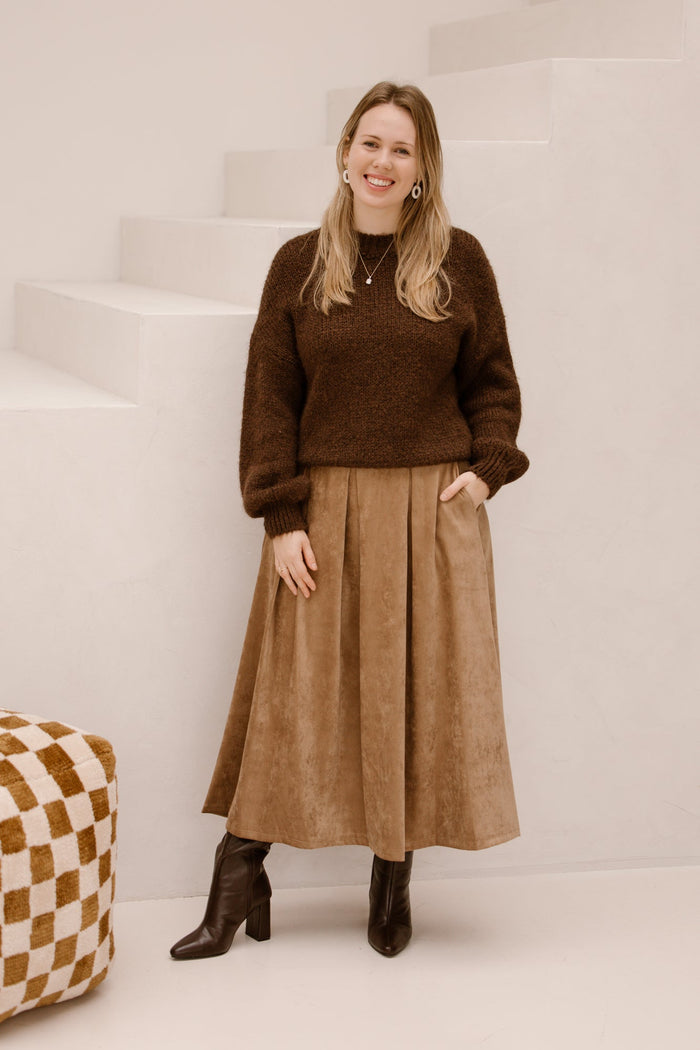 Marano skirt camel - Bij Keesje - Amelie & Amelie