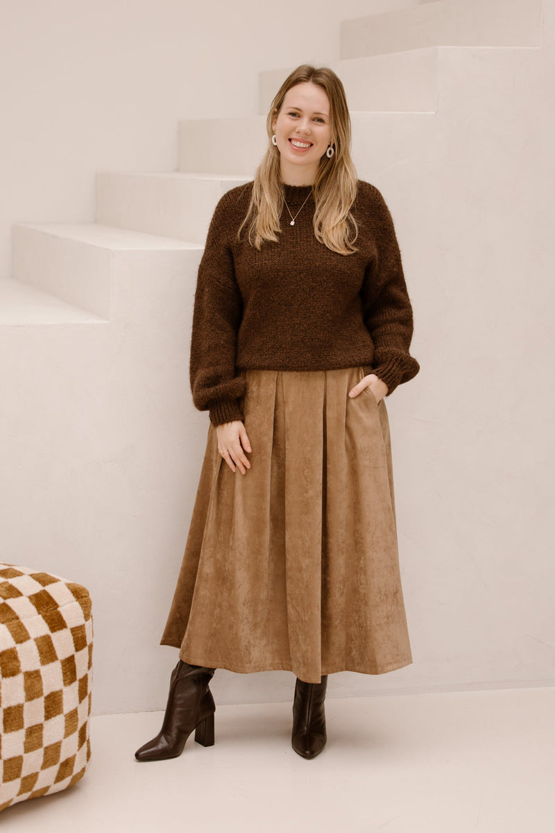 Marano skirt camel - Bij Keesje - Amelie & Amelie