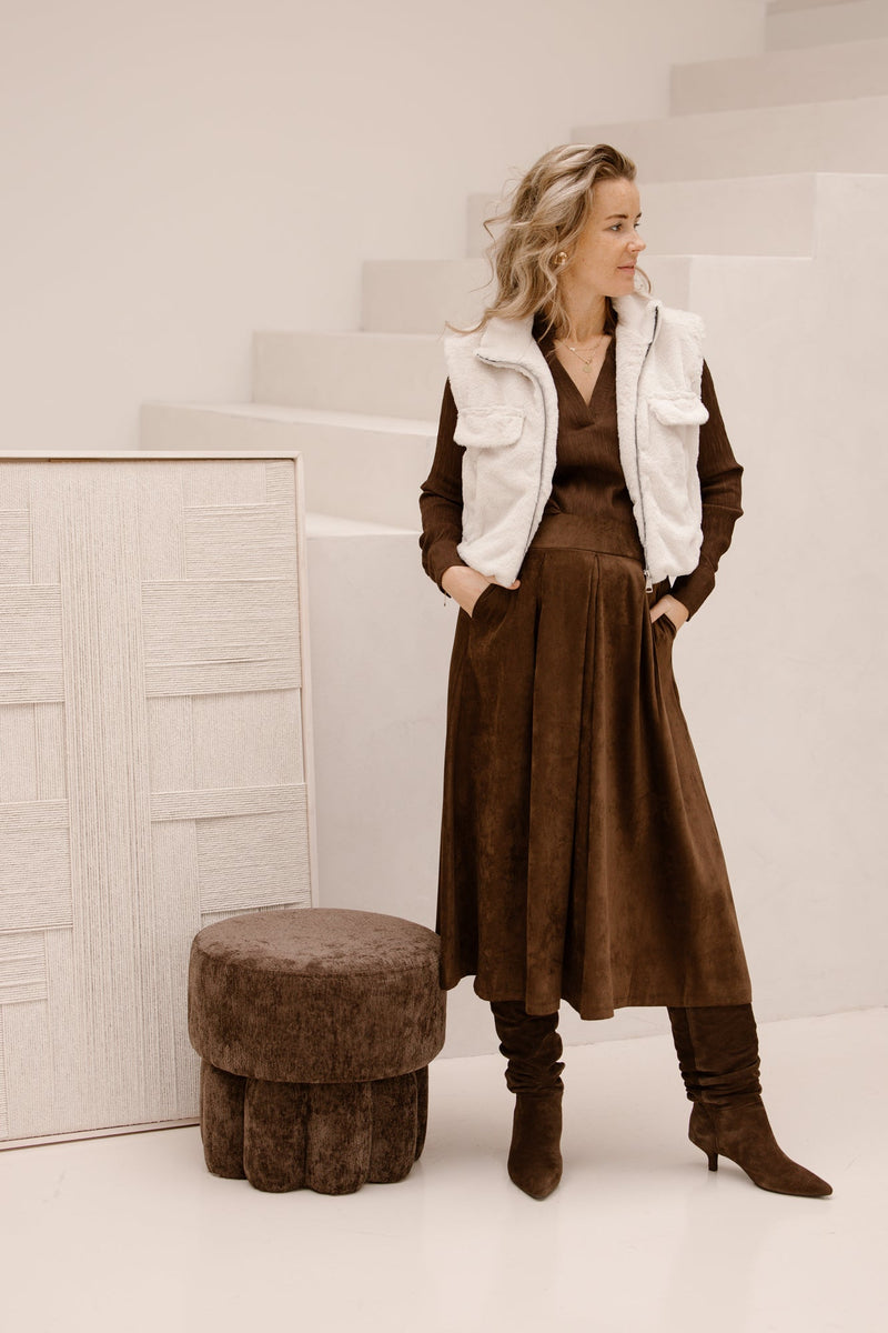 Marano skirt choco - Bij Keesje - Amelie & Amelie