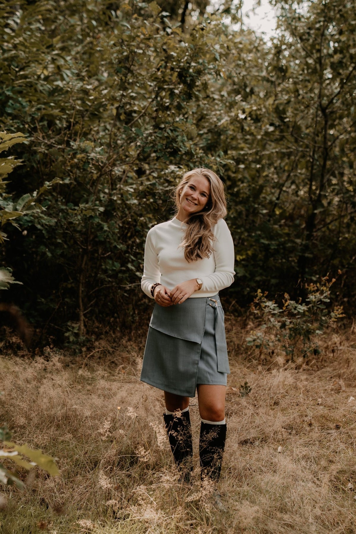 Marianne Skirt Iceblue - Bij Keesje - Bij Keesje The Label - Rok