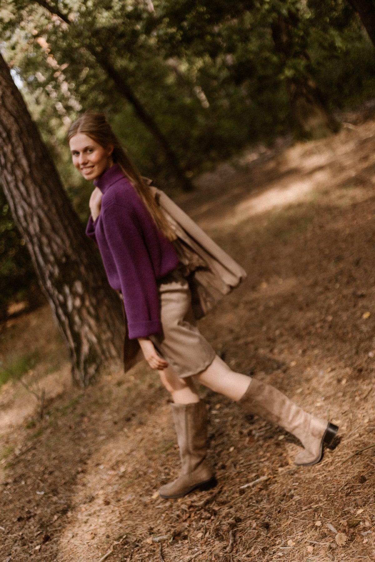 Marianne Skirt Taupe - Bij Keesje - Bij Keesje The Label - Rok
