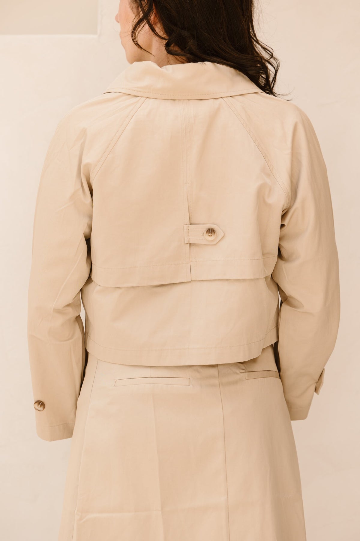 Marianne trenchcoat jasje beige - Bij Keesje - Bij Keesje The Label