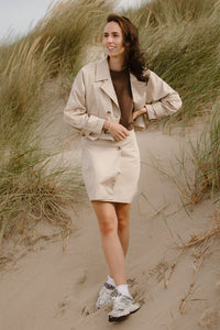 Marianne trenchcoat jasje beige - Bij Keesje - Bij Keesje The Label