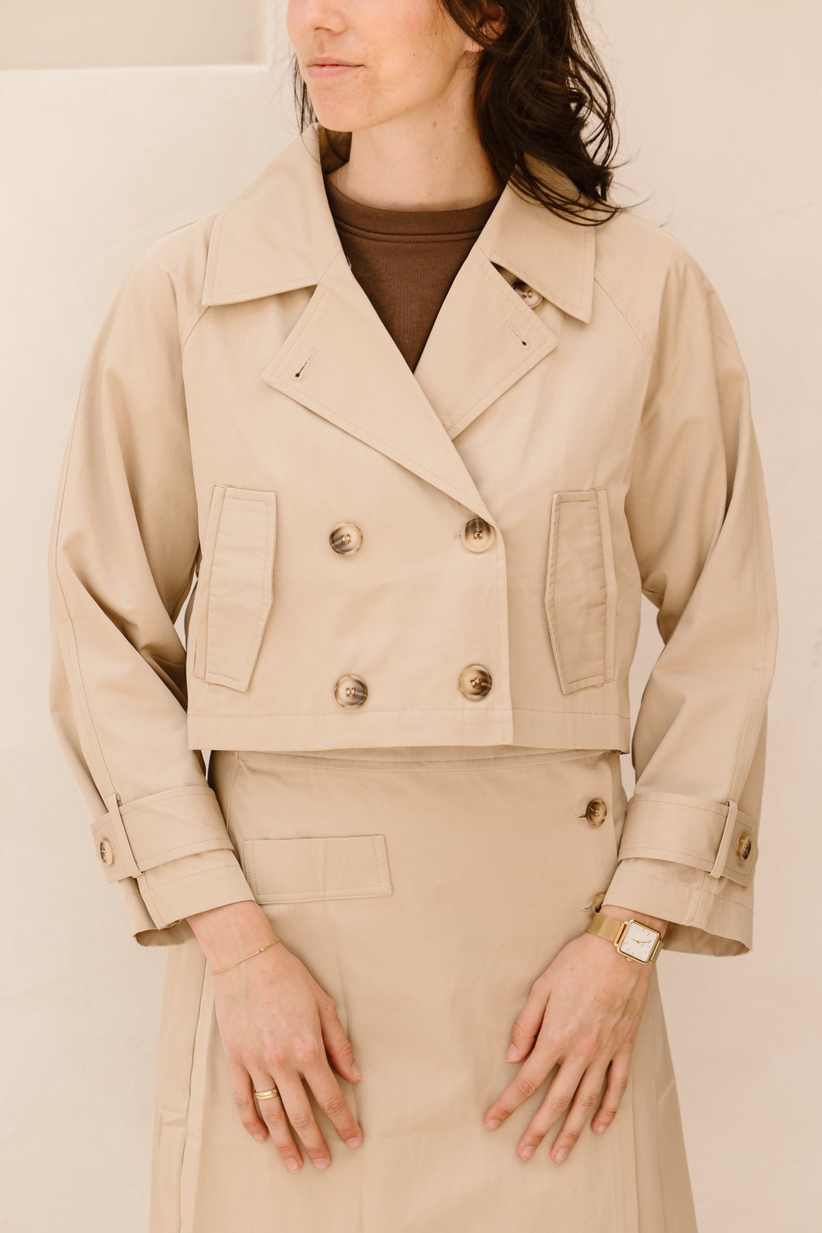 Marianne trenchcoat jasje beige - Bij Keesje - Bij Keesje The Label