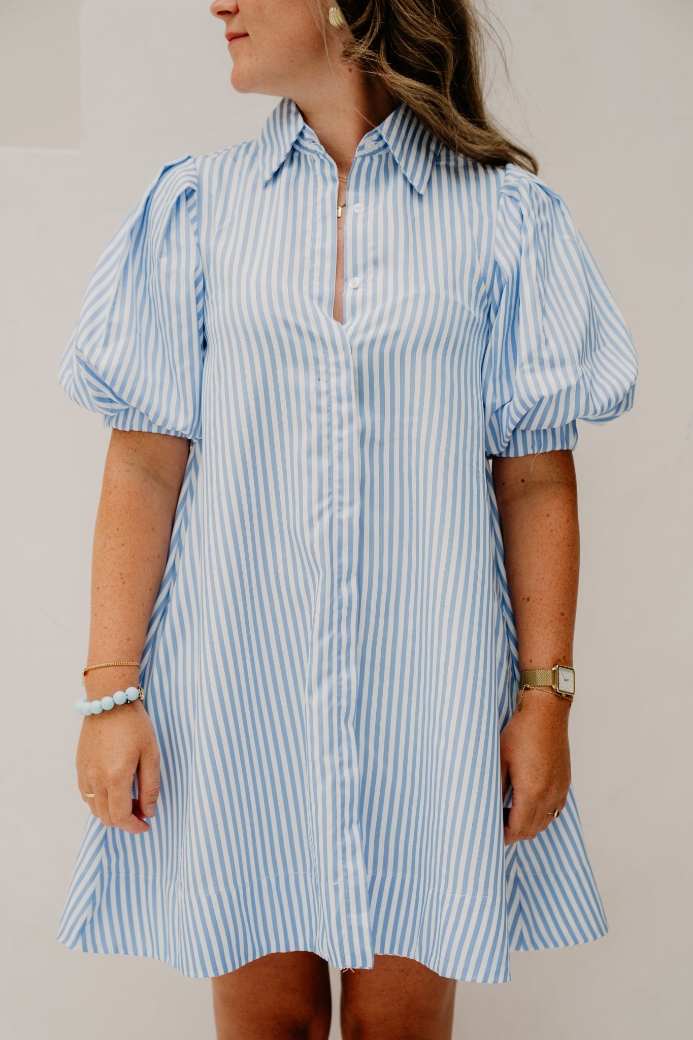 Marie Dress Stripe Blue - Bij Keesje - Bij Keesje The Label - Jurk