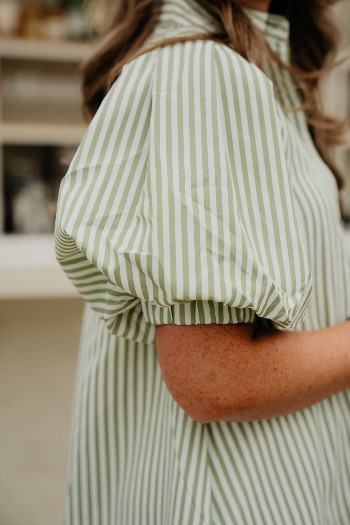Marie Dress Stripe Green - Bij Keesje - Bij Keesje The Label - Jurk