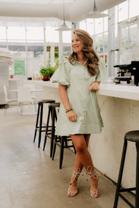 Marie Dress Stripe Green - Bij Keesje - Bij Keesje The Label - Jurk