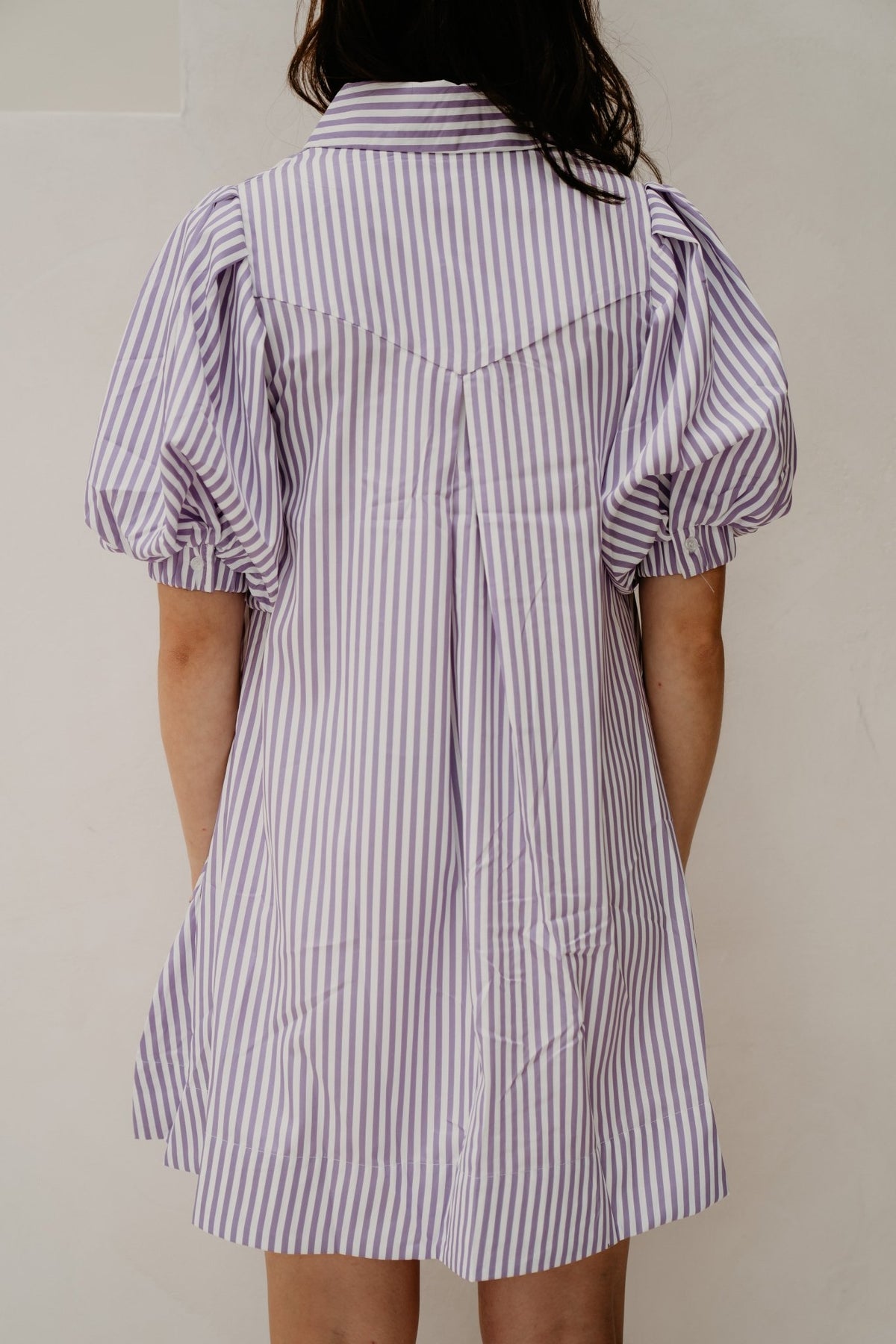 Marie Dress Stripe Purple - Bij Keesje - Bij Keesje The Label - Jurk