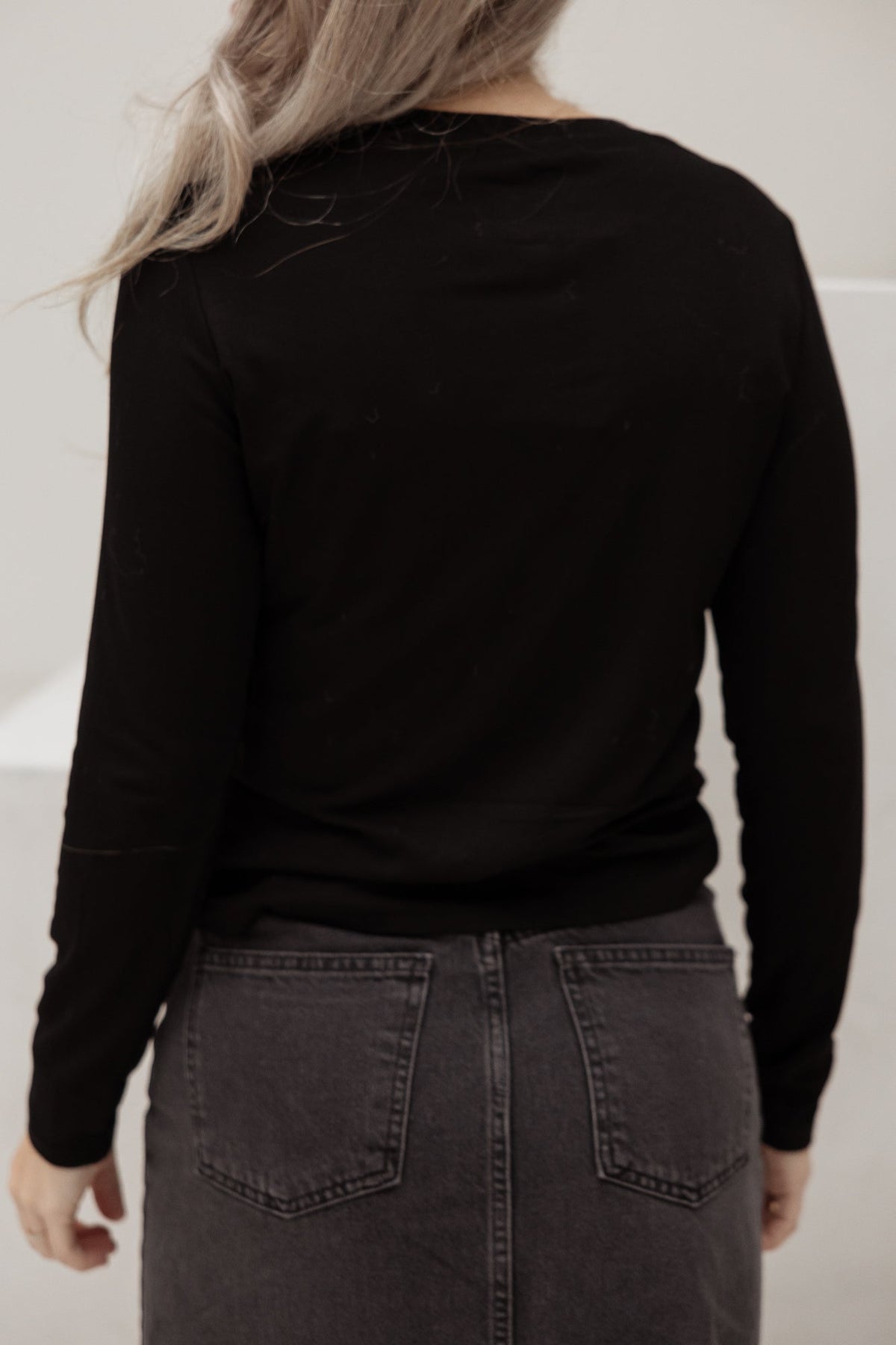 Marieke basic top black - Bij Keesje - Bij Keesje