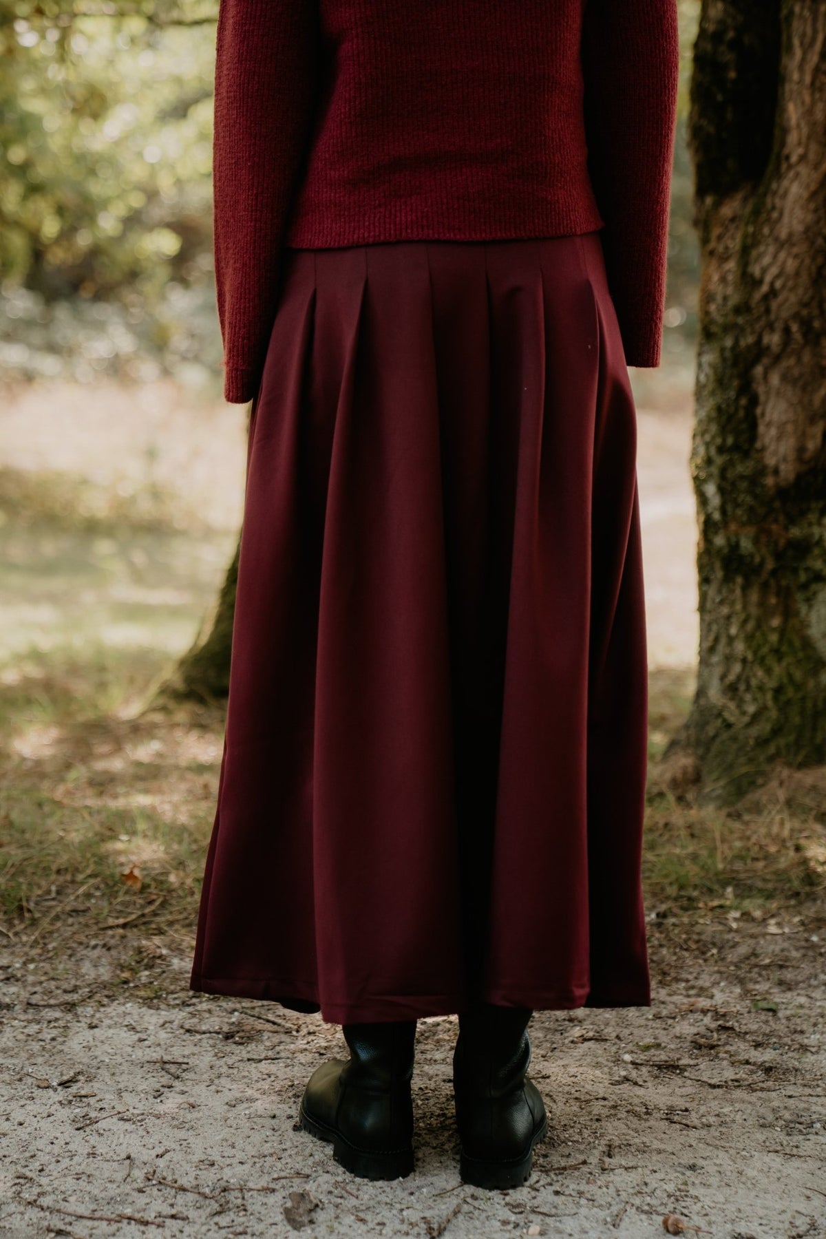 Mariella Plooirok Lang Plum - Bij Keesje - Bij Keesje The Label - Rok