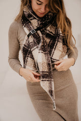 Mariella sjaal riem bruin/taupe - Bij Keesje - Bij Keesje - Sjaal