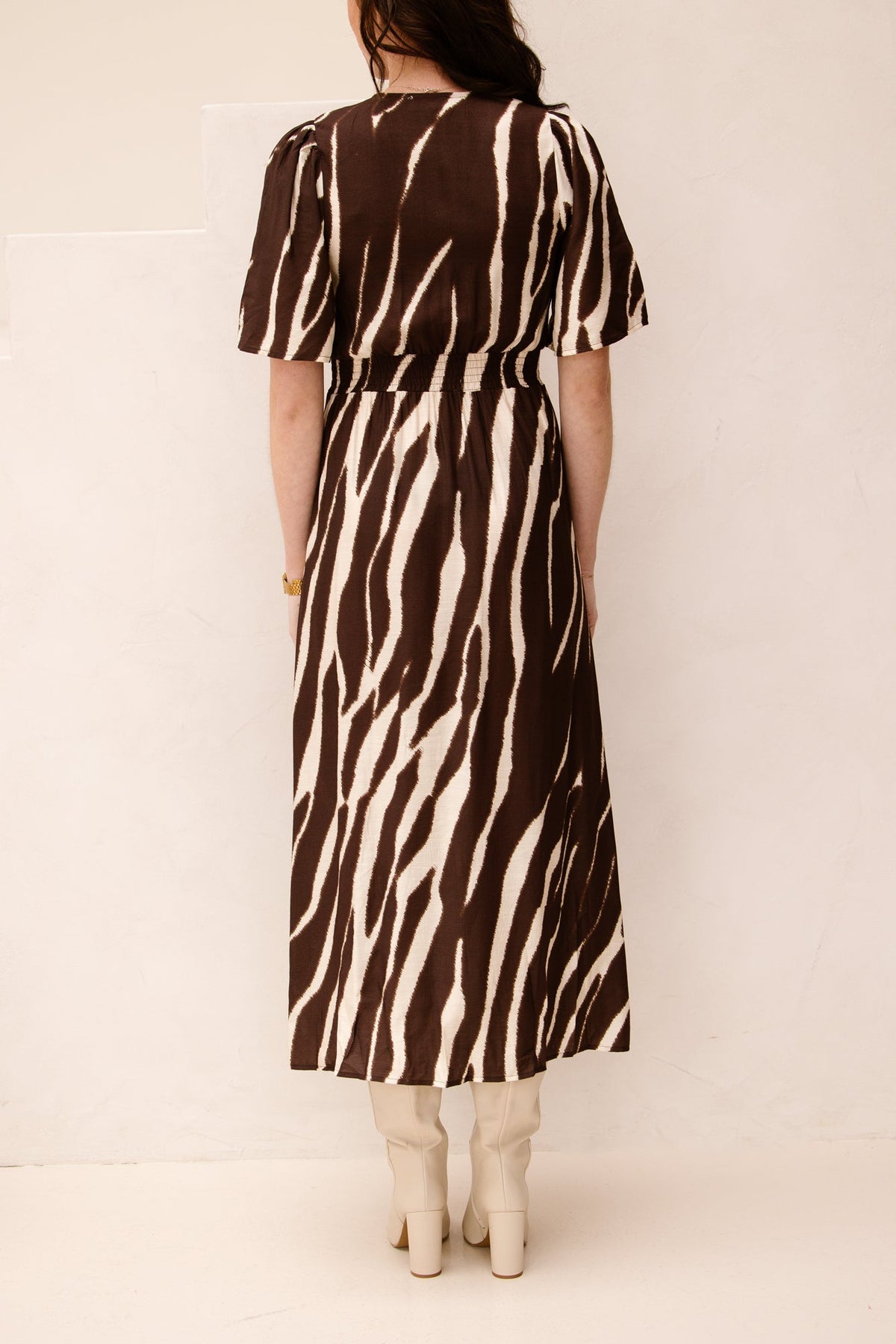 Marielle print dress brown - Bij Keesje - Bij Keesje The Label - Jurk