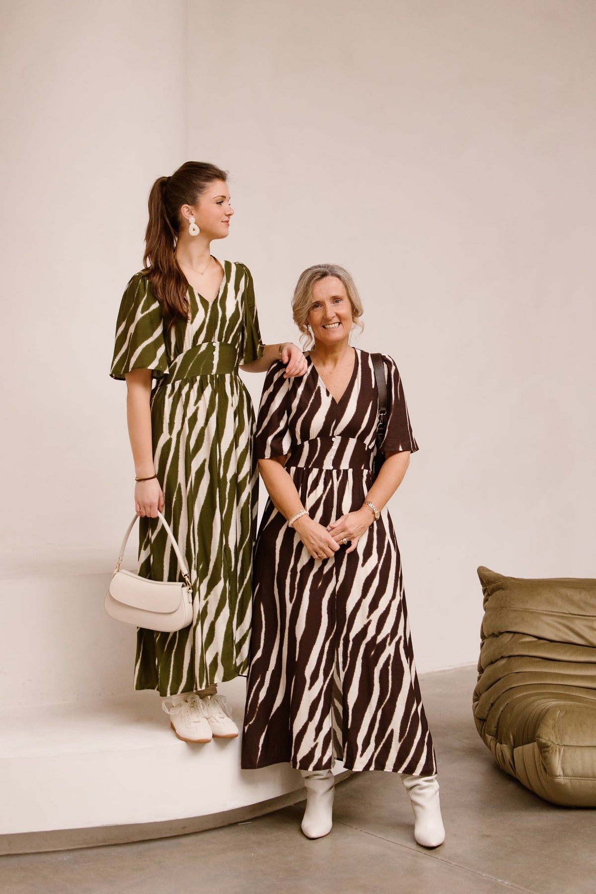 Marielle print dress brown - Bij Keesje - Bij Keesje The Label - Jurk