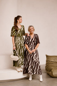 Marielle print dress brown - Bij Keesje - Bij Keesje The Label - Jurk
