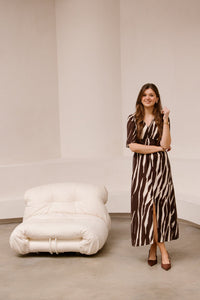 Marielle print dress brown - Bij Keesje - Bij Keesje The Label - Jurk