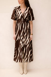 Marielle print dress brown - Bij Keesje - Bij Keesje The Label - Jurk
