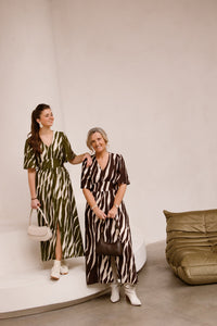 Marielle print dress green - Bij Keesje - Bij Keesje The Label - Jurk