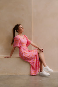 Marielle print dress pink - Bij Keesje - Bij Keesje The Label - Jurk