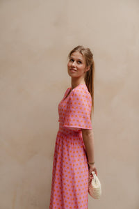 Marielle print dress pink - Bij Keesje - Bij Keesje The Label - Jurk