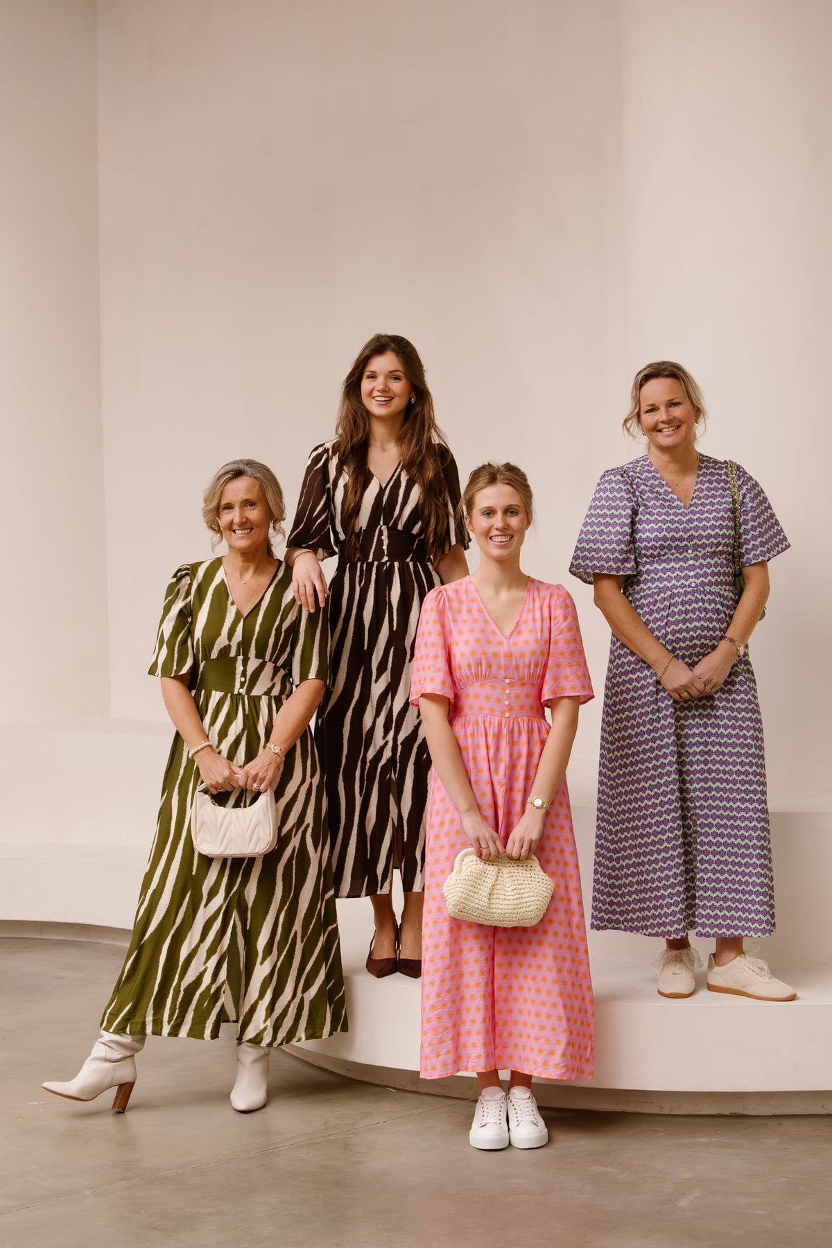 Marielle print dress pink - Bij Keesje - Bij Keesje The Label - Jurk